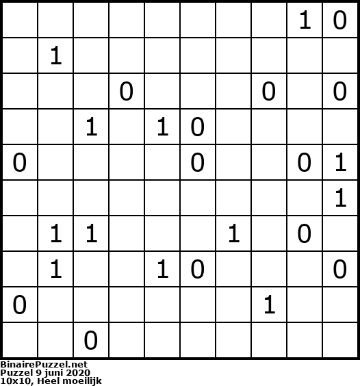 Binaire Puzzel