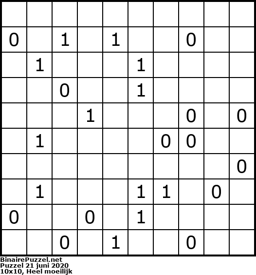 Binaire Puzzel