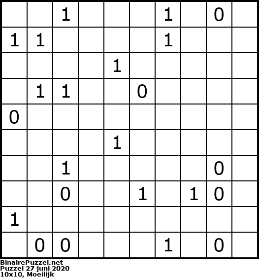 Binaire Puzzel