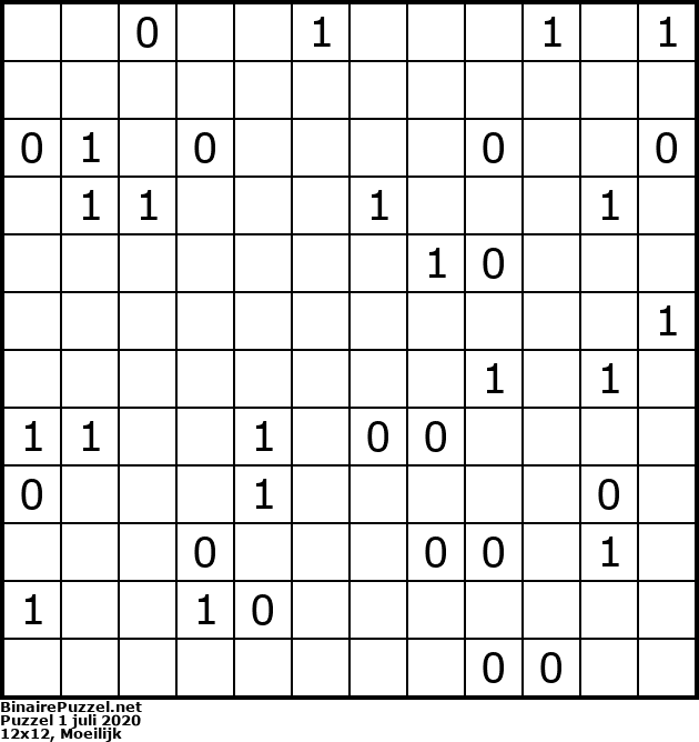 Binaire Puzzel