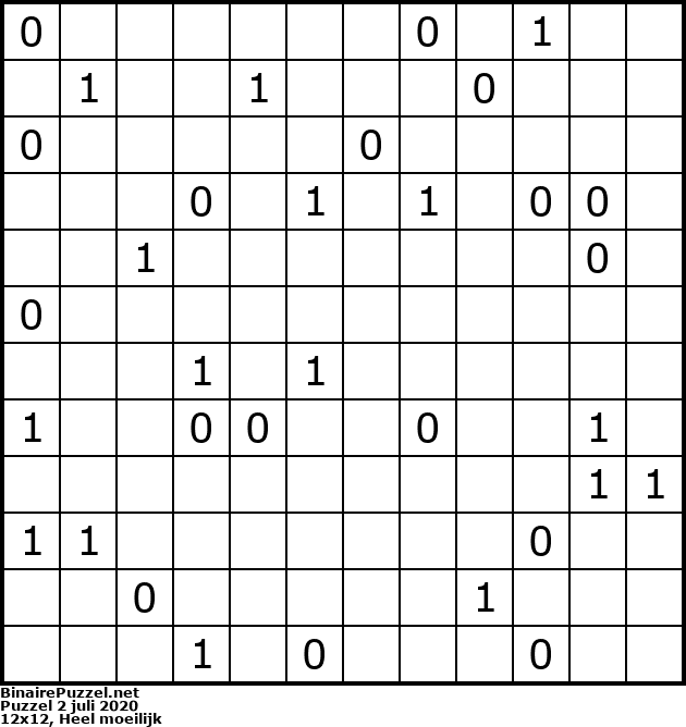 Binaire Puzzel