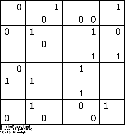 Binaire Puzzel