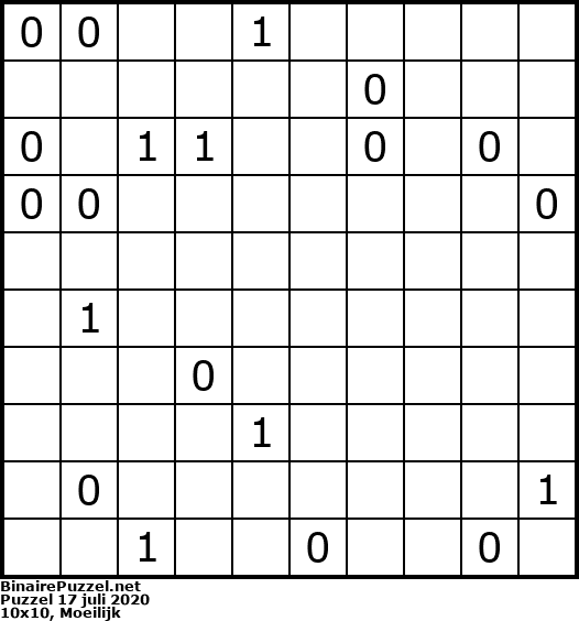 Binaire Puzzel