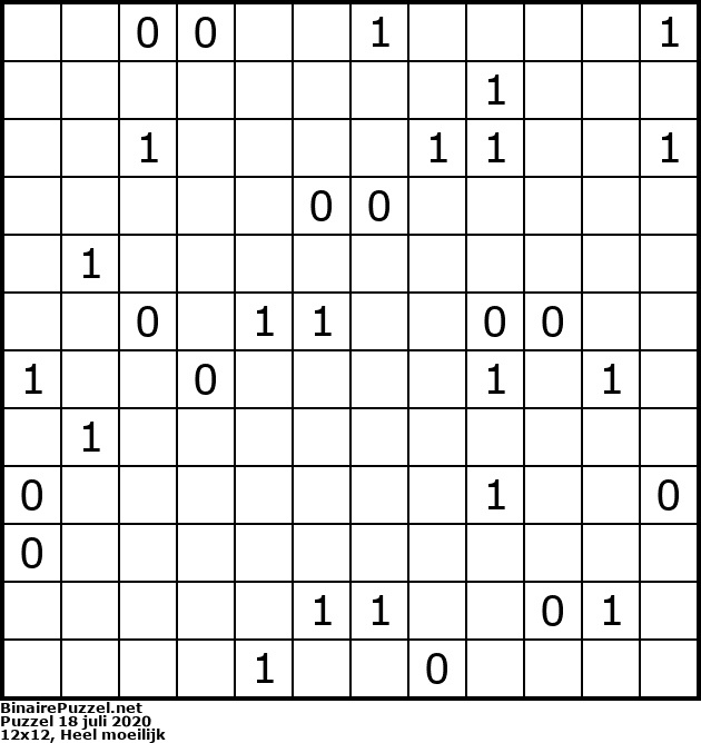 Binaire Puzzel