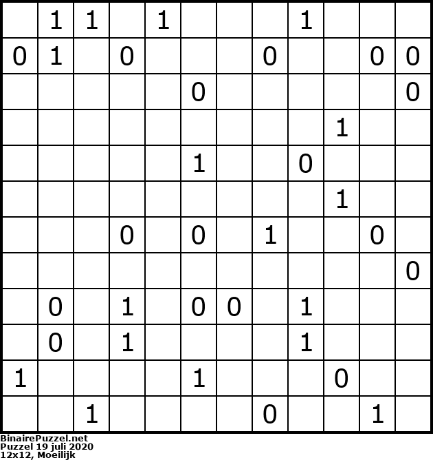 Binaire Puzzel