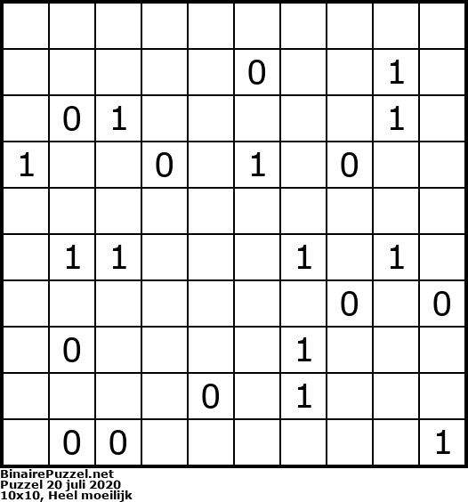 Binaire Puzzel