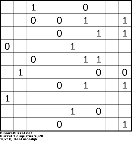 Binaire Puzzel