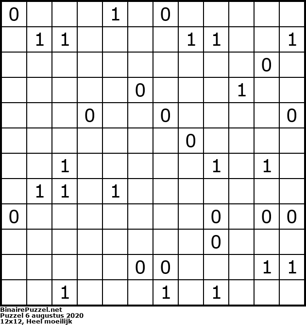 Binaire Puzzel