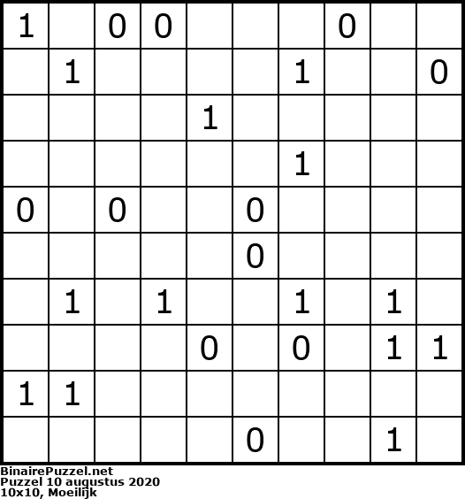 Binaire Puzzel