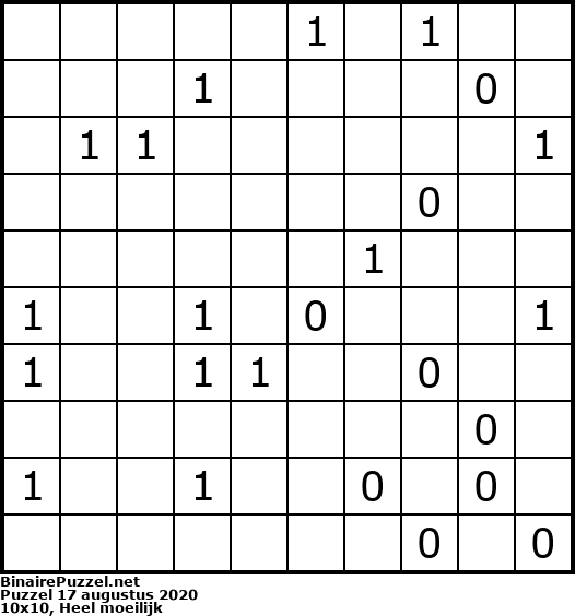 Binaire Puzzel