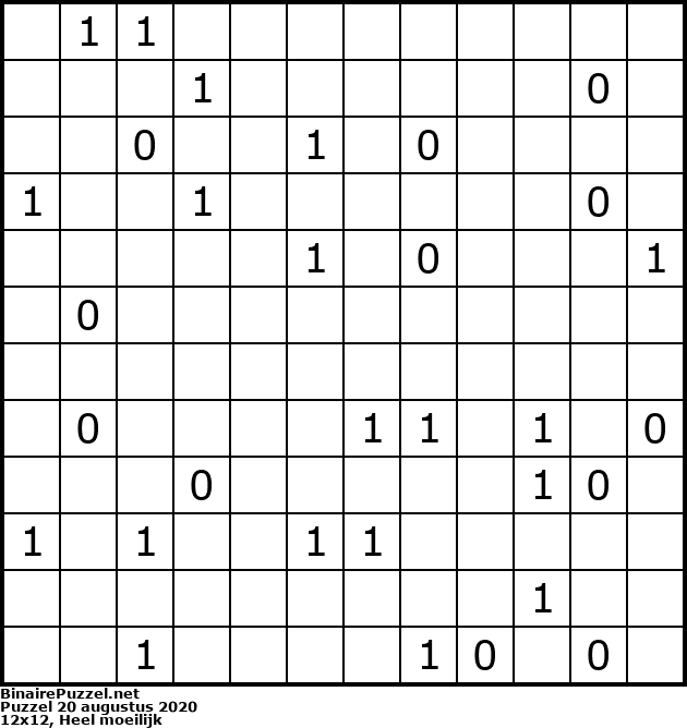 Binaire Puzzel