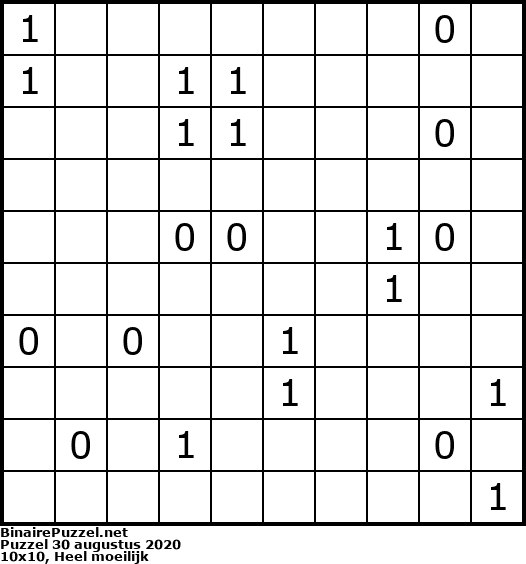 Binaire Puzzel
