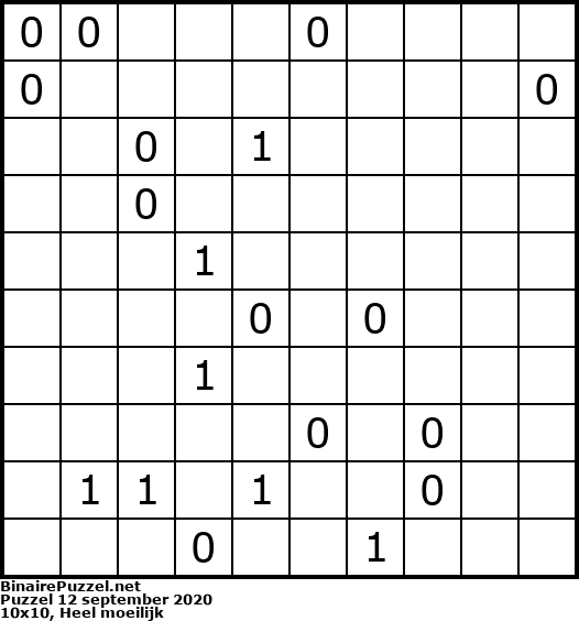 Binaire Puzzel