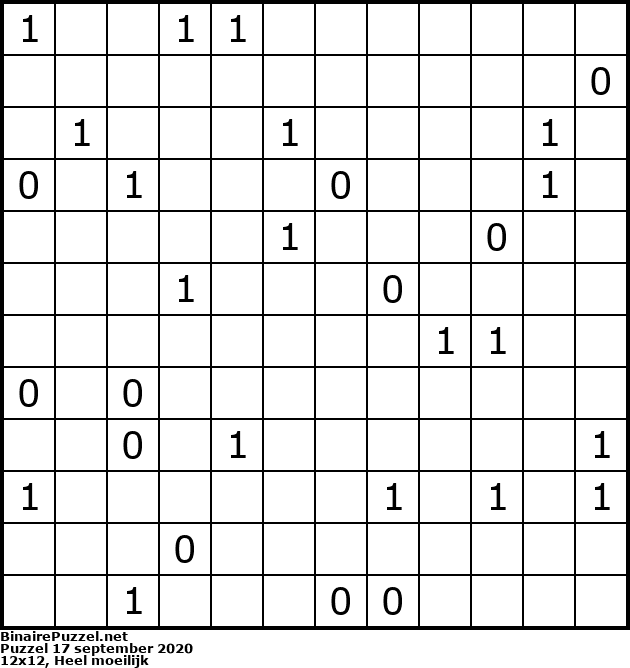 Binaire Puzzel