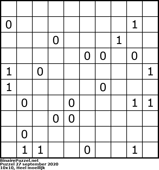 Binaire Puzzel