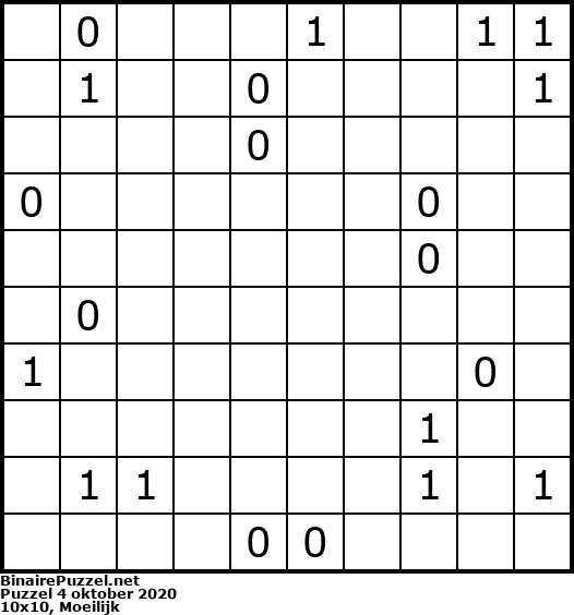 Binaire Puzzel