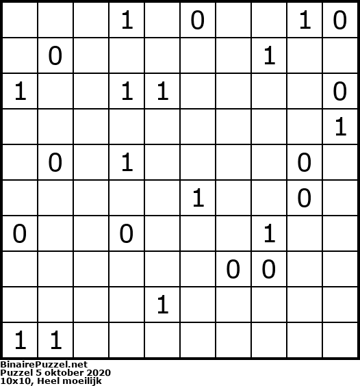 Binaire Puzzel