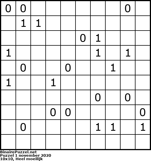 Binaire Puzzel