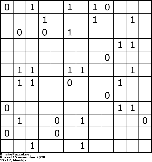 Binaire Puzzel