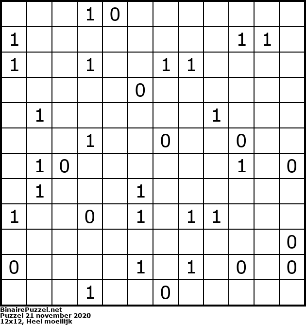 Binaire Puzzel