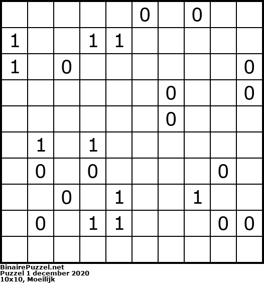 Binaire Puzzel