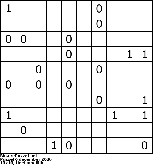 Binaire Puzzel