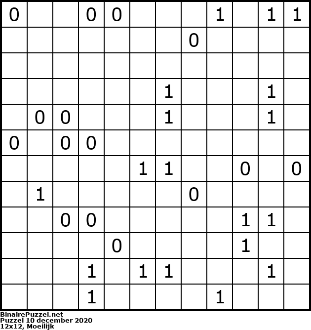 Binaire Puzzel