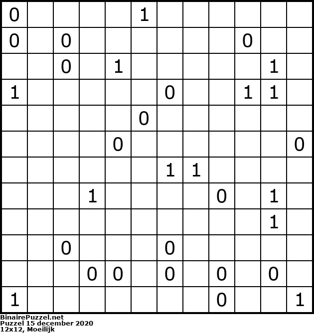 Binaire Puzzel