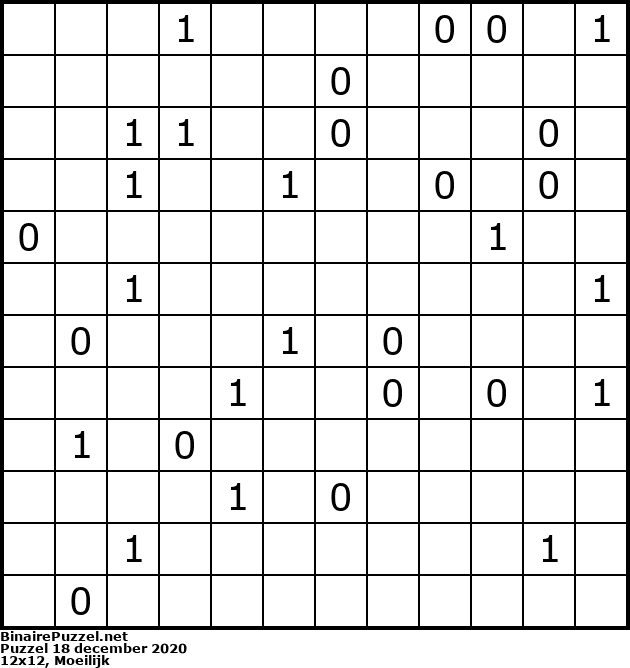 Binaire Puzzel