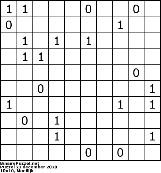 Binaire Puzzel