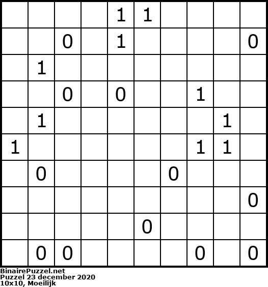 Binaire Puzzel