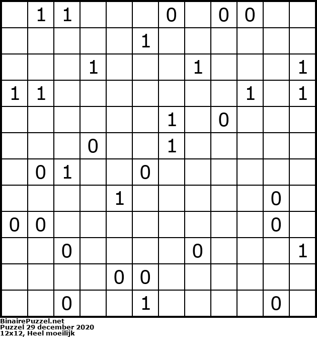 Binaire Puzzel