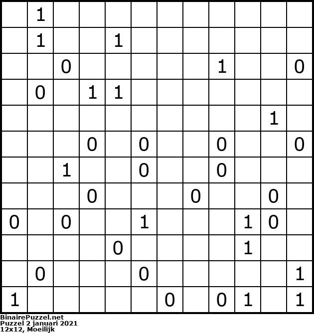 Binaire Puzzel