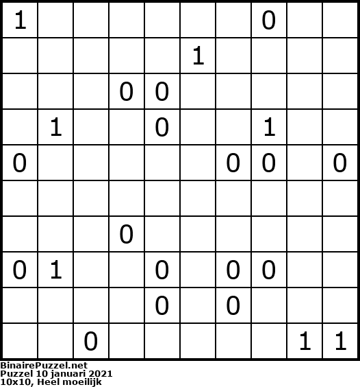 Binaire Puzzel