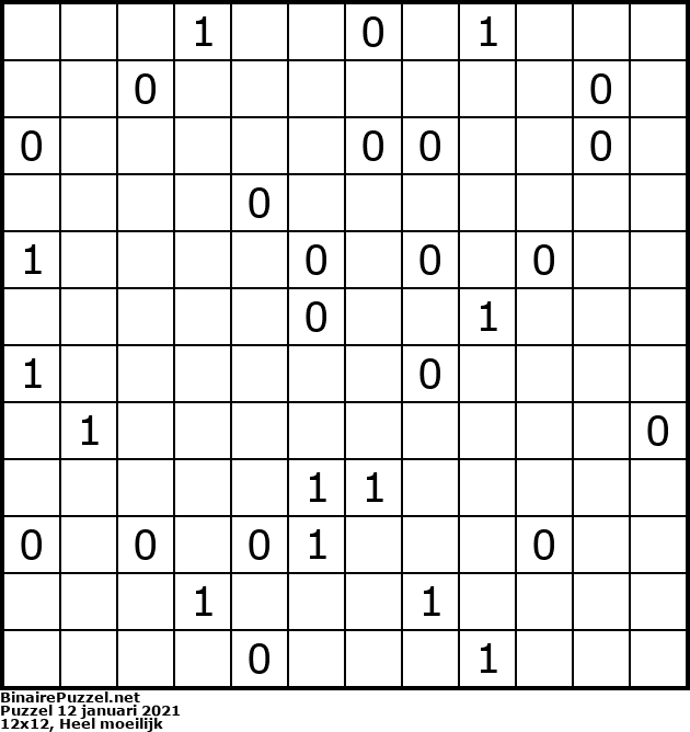 Binaire Puzzel