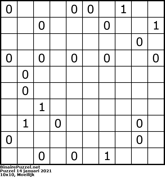 Binaire Puzzel