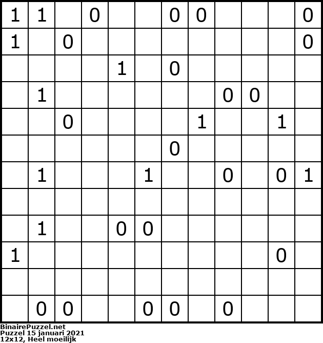 Binaire Puzzel
