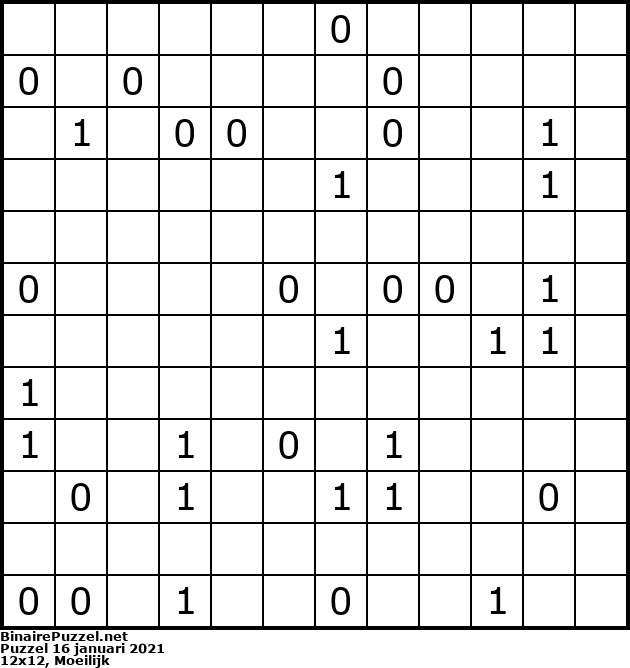 Binaire Puzzel