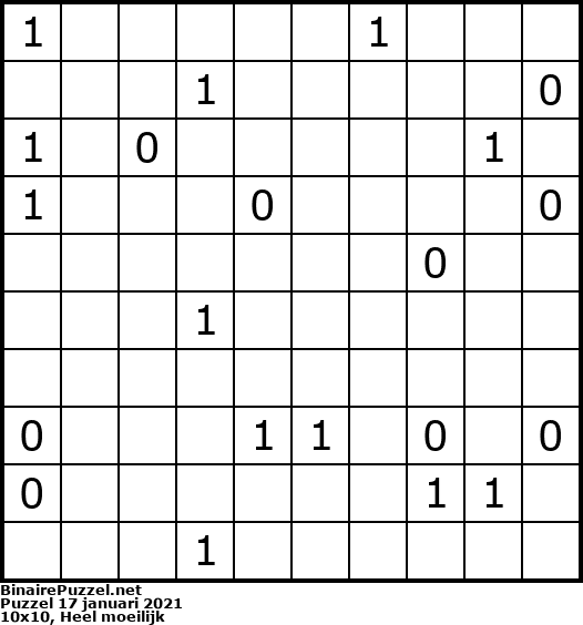 Binaire Puzzel