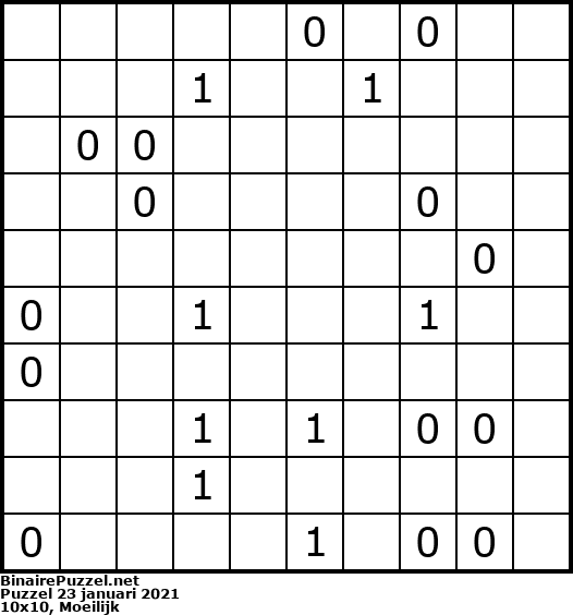 Binaire Puzzel