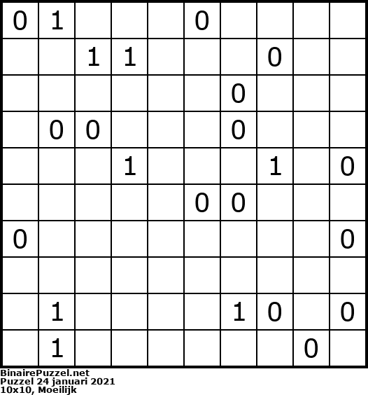 Binaire Puzzel
