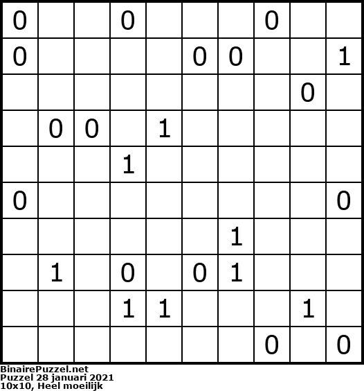 Binaire Puzzel