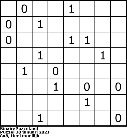 Binaire Puzzel