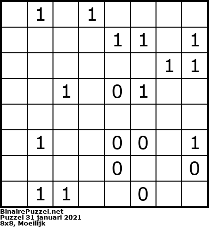 Binaire Puzzel