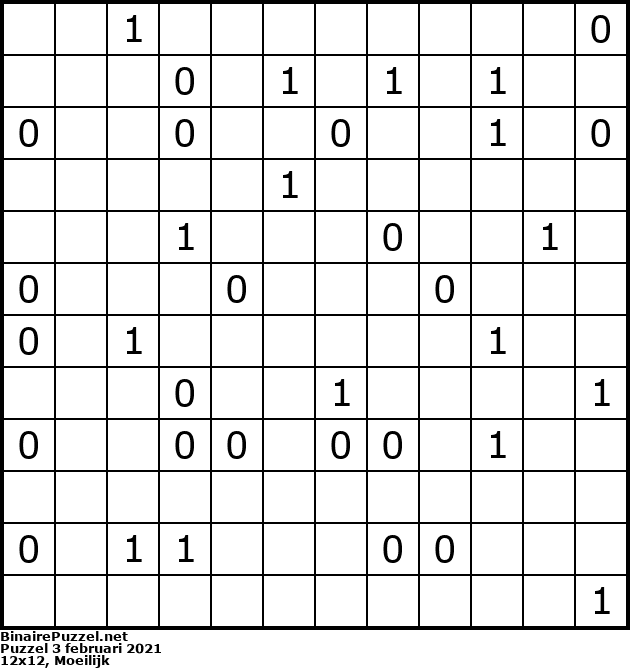Binaire Puzzel