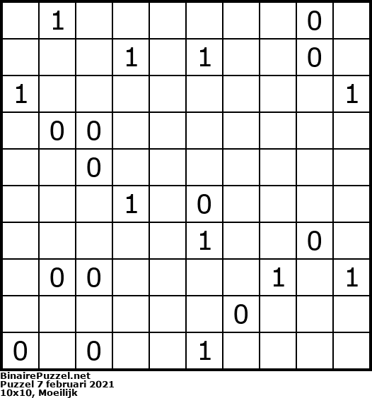 Binaire Puzzel