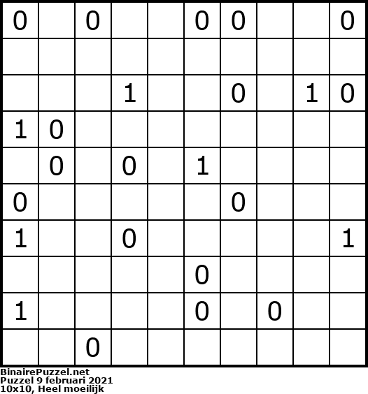 Binaire Puzzel
