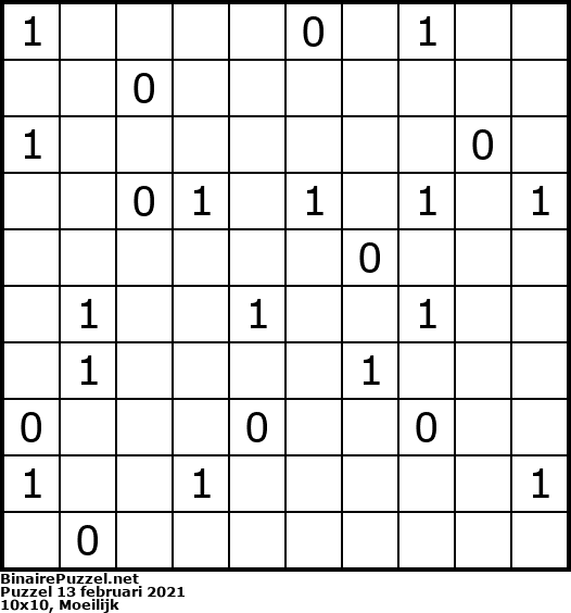 Binaire Puzzel