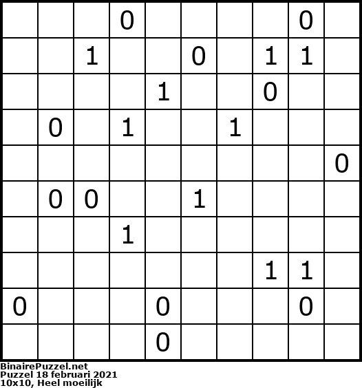 Binaire Puzzel