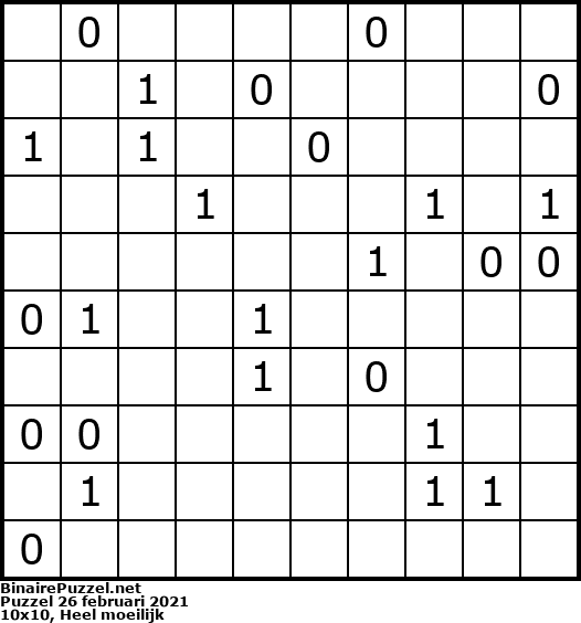 Binaire Puzzel